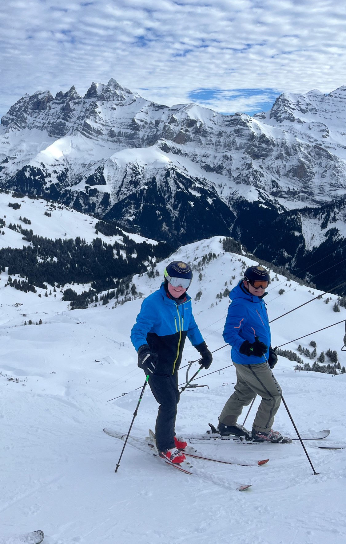 Snow Dragon Damian McLaughlin (left) with Stephen Wheatley